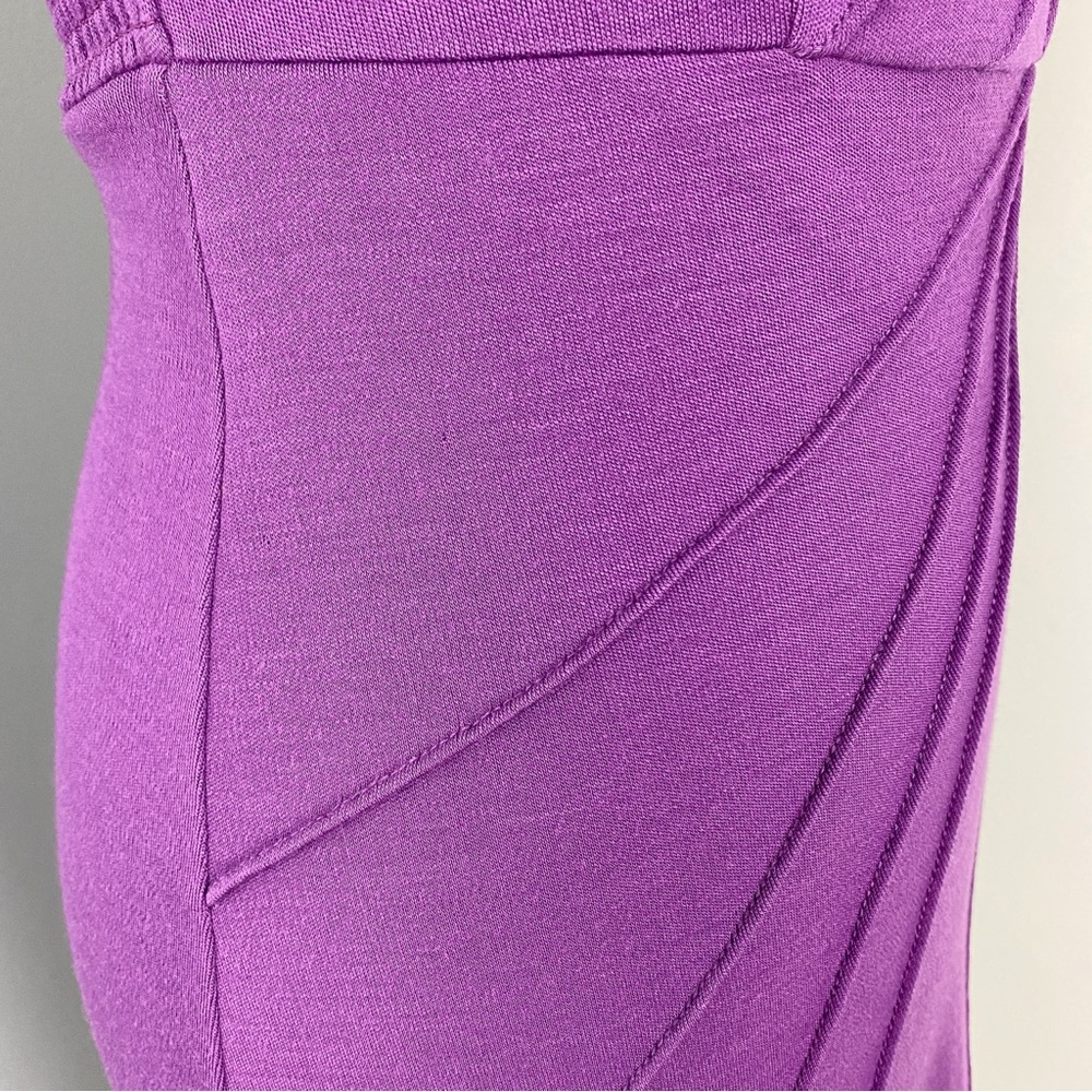 Catherine Malandrino Women's Strapless Wool Dress Purple Size M - Picture 7 of 14